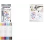 Rotuladores finos EBERHARD FABER Duo colores surtidos 0,4 mm, 10 uds. (551510)