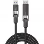 Cable USB4 a HDMI 4smarts ComboCord 240W 1,5 m – USB4 a HDMI, alimentación de 240W, longitud 1,5 m