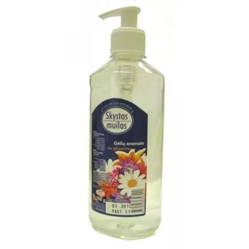 Jabón líquido, con glicerina, aroma floral (sin colorantes), con dosificador, 500 ml