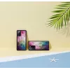 Funda protectora iKins para Samsung Galaxy Note 20 – motivo flores acuáticas negra