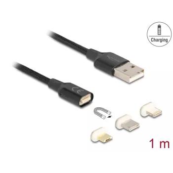 Cable USB DeLOCK 88165 1 m USB A negro