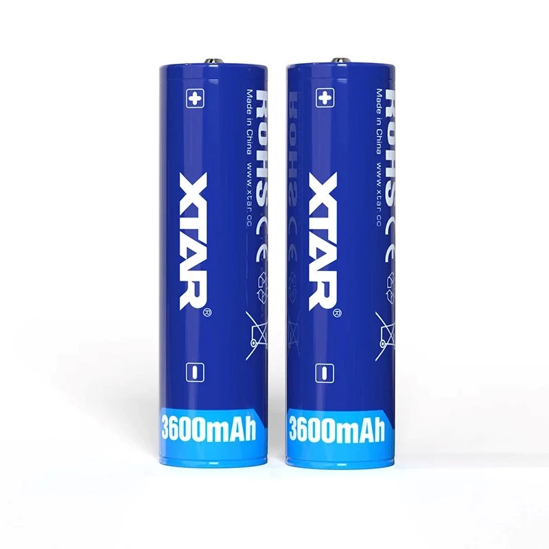 XTAR BAT0669 batería recargable de iones de litio 18650, 3,6 V, 3600 mAh, con protección