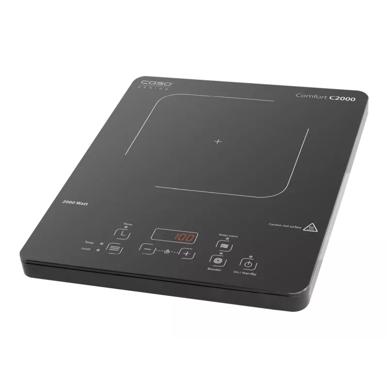Caso | Placa de cocina de sobremesa | Comfort C2000 | Número de zonas de cocción 1 | Sensor | negra | Inducción