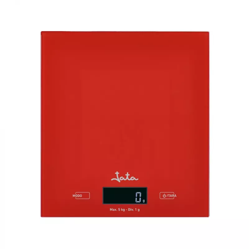 Báscula de cocina electrónica JATA Mod. 729R roja