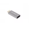 Adaptador de cable de vídeo Lanberg AD-HD-DP-01 HDMI Type-A DisplayPort Plata