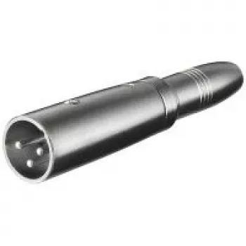 Wentronic Goobay adaptador XLR - conector macho XLR (3 polos) > conector hembra jack 6,35 mm (2 polos, mono) (27454)