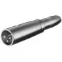 Wentronic Goobay adaptador XLR - conector macho XLR (3 polos) > conector hembra jack 6,35 mm (2 polos, mono) (27454)