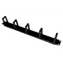 Alantec PK009 organizador de cables soporte de pared negro 1 ud.