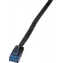 LOGILINK CF2023U LOGILINK - latiguillo Cat.6 U/UTP, L. 0,5 m, plano SlimLine, negro