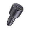Ugreen Cargador rápido de coche 130W 3 puertos gris