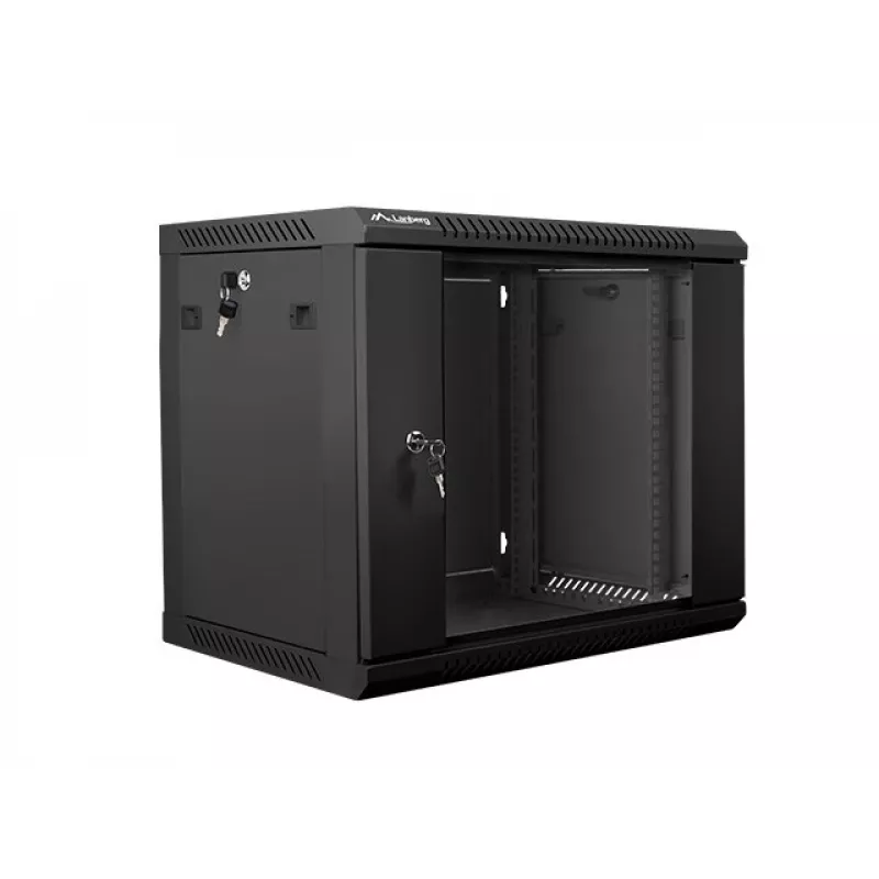 Rack de pared LANBERG 9U (600×450×507 mm) IP20, carga máx. 60 kg, negro