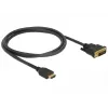 DeLOCK 85652 Adaptador de cable de vídeo 1 m HDMI tipo A (estándar) DVI negro (85652)