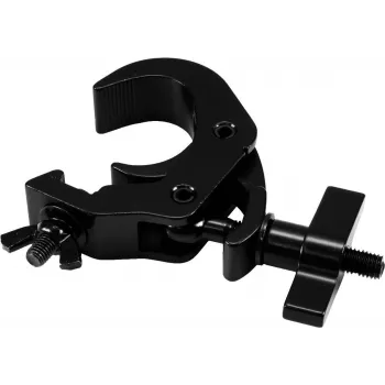 Gancho de cierre rápido de seguridad EUROLITE TH-260S negro — gancho de bloqueo compacto para rigging