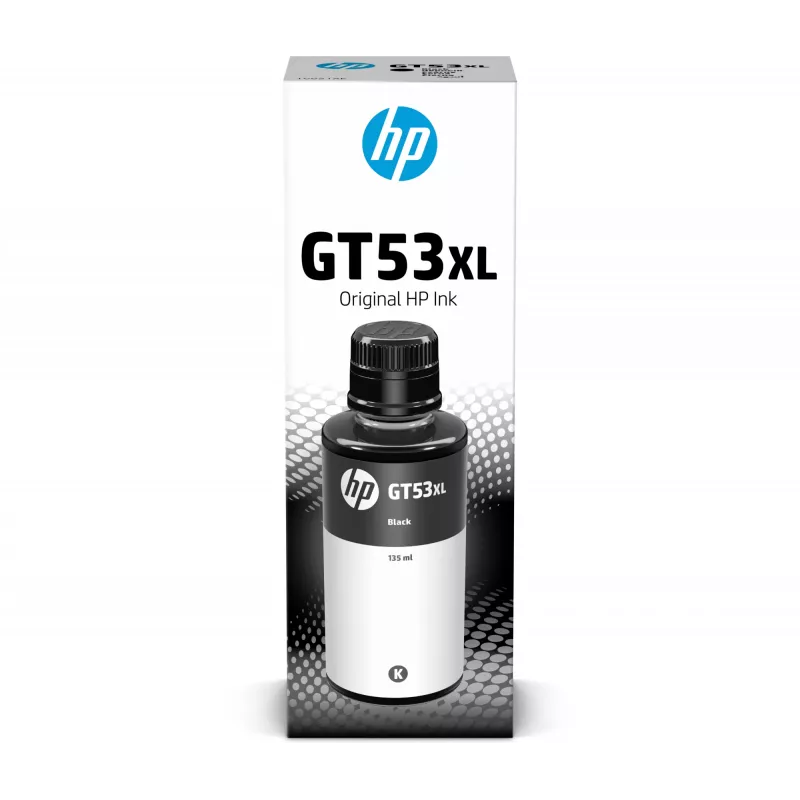 Botella de tinta HP GT53XL 135 ml Negra Original, Negro, Malasia, 15 - 35 °C, 15 - 35 °C, 20 - 80%, 1 ud.