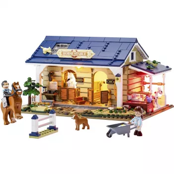 Lumibricks Pferdestall, juguete de construcción