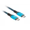Cable USB-C LANBERG CA-CMCM-45CU-0010-BK 1 m, 240 W de potencia, vídeo 8K@60Hz