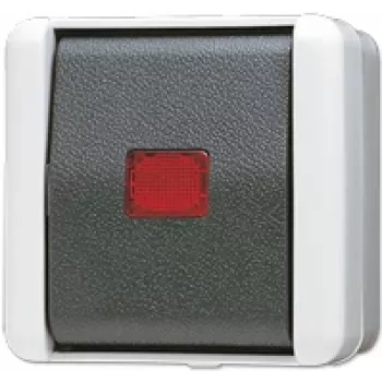 Interruptor de protección JUNG 806 KOW 1P, 1 polo, 250 V AC, 10 A, negro/blanco