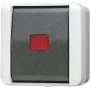 Interruptor de protección JUNG 806 KOW 1P, 1 polo, 250 V AC, 10 A, negro/blanco