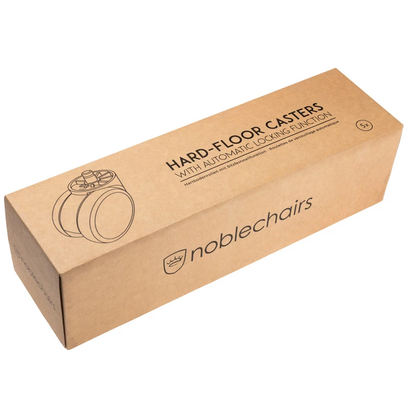 noblechairs ruedas para suelo duro V2 - 60 mm con función de bloqueo automático
