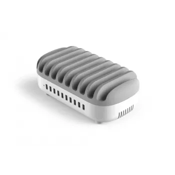 Compulocks estación de carga USB de 10 puertos con enchufe UK - Estación de carga - 120 vatios - 2,4 A - 10 puertos de salida (USB) - Reino Unido
