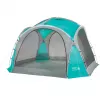 Event Dome Shelter L, 3,65 x 3,65m, Pabellón Azul claro/Gris