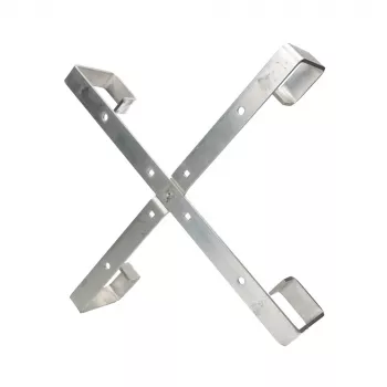 Soporte de cables Extralink Four arms aluminium frame S500 — 500 x 500 x 70 mm, escritorio/pared, aluminio