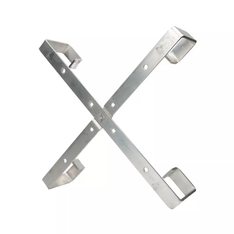 Soporte de cables Extralink Four arms aluminium frame S500 — 500 x 500 x 70 mm, escritorio/pared, aluminio