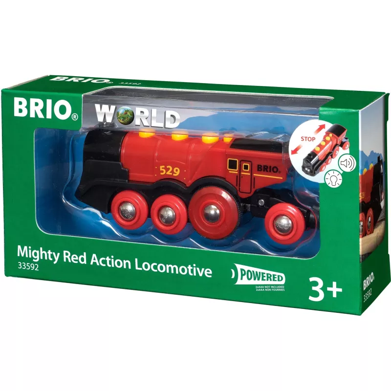 BRIO 33592 tren a pilas negro/rojo