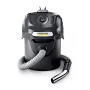 Aspirador Kärcher AD 2 600 AW — aspirador de ceniza seca, 14 l, 600 AW, manguera Ø 3,5 cm, manguera de 1 m, negro