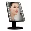 Extralink Espejo de maquillaje, negro con luz y soporte