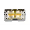 Toma de conexión Extralink CAT6 STP, conector pasante, plateado