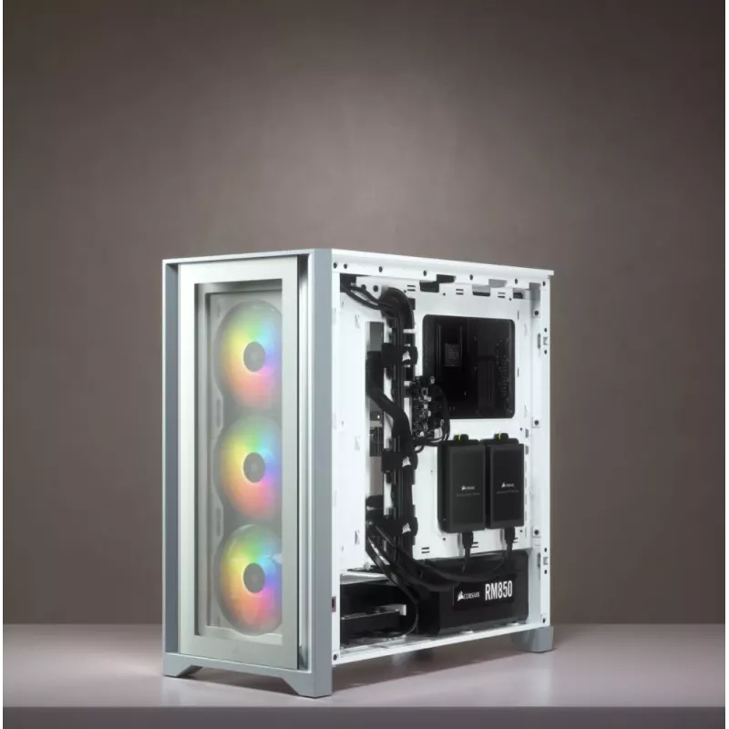 Corsair iCUE 4000X RGB Midi Tower Blanco