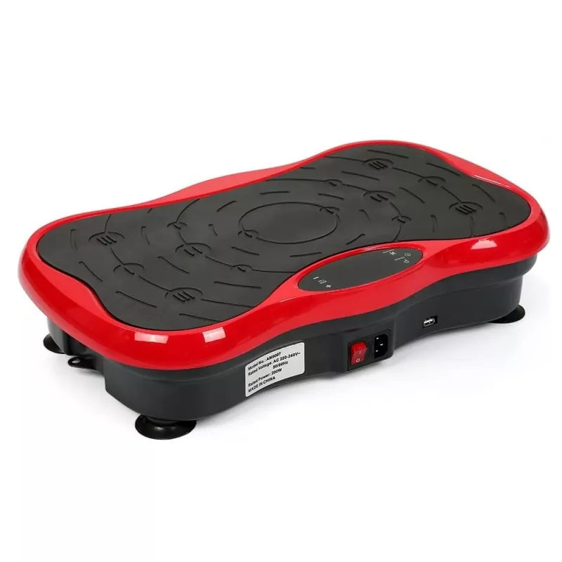 Extralink Plataforma vibratoria para ejercicios Fitness Moonwalk Spinmove rojo