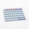 Set de teclas Ducky Macaron PBT Doubleshot 133 teclas para teclados mecánicos, Ducky DCA132-USMACOEPD1