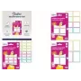 Etiquetas de nombre AVERY NAME48C colores surtidos – etiquetas de dirección/nombre autoadhesivas imprimibles, hojas de colores surtidos