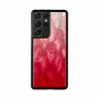 Funda para smartphone iKins para Samsung Galaxy S21 Ultra — Pink Lake negra
