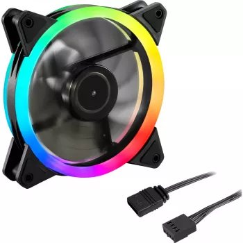 Ventilador de caja SHARKOON Shark Blades PWM ARGB 120mm - Negro