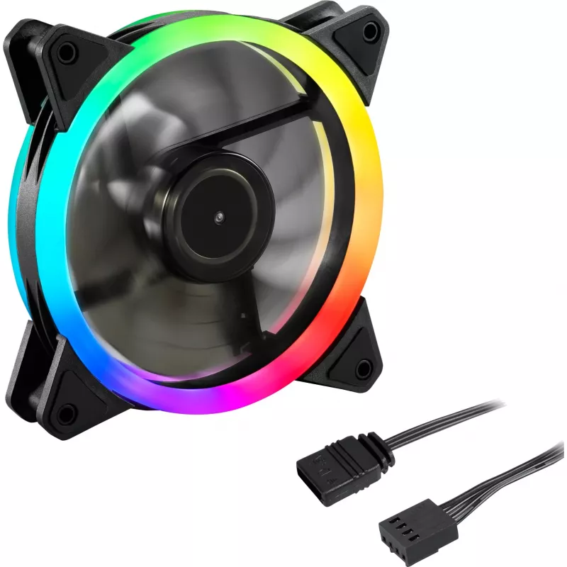 Ventilador de caja SHARKOON Shark Blades PWM ARGB 120mm - Negro