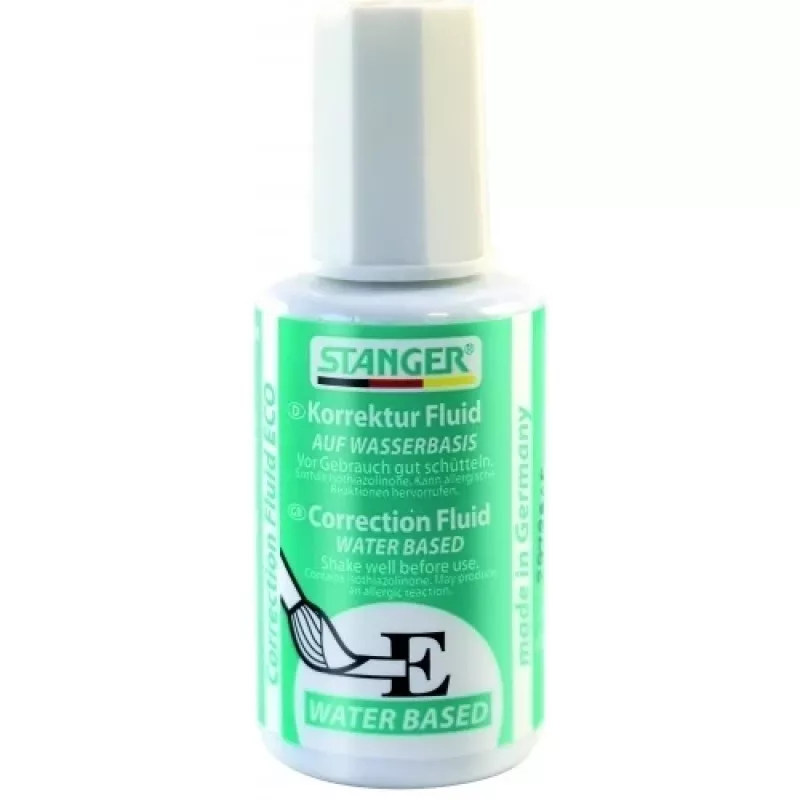 Corrector líquido Stanger Classic 18 ml, corrección líquida para papel