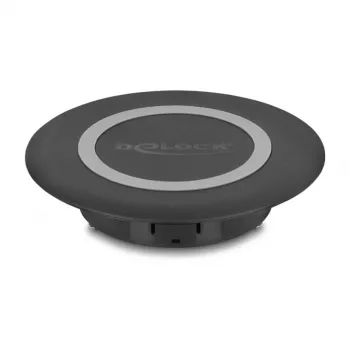 Cargador de interior DeLOCK 66284 smartphone negro USB inalámbrico