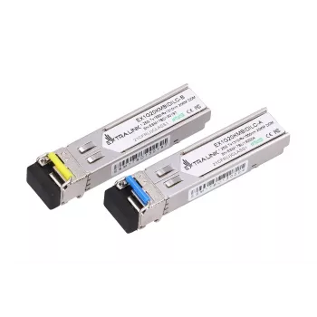 Módulo SFP Extralink WDM 1.25G, 1.25Gbit/s, 1310/1550nm, monomodo, 20km, LC, DOM, par