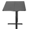 Mesa de oficina Ergo con tablero, pistón de gas, altura regulable, para trabajar de pie y sentado, altura máx. 115 cm, ER