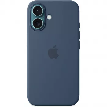 Funda de silicona Apple iPhone 16 MagSafe Denim Funda Azul 6,1
