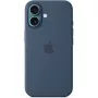 Apple MYY23ZM/A funda de silicona con MagSafe para iPhone 16, azul denim