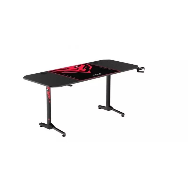 Mesa DIABLO CHAIRS X-Mate negra rectangular fibra de carbono 1600x750x755 mm