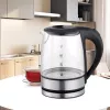 Maestro MR-062-BLACK hervidor eléctrico de cristal, 1630 W, 1,2 L