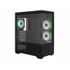 Caja de PC CHRONIX V2 Mid Tower ventiladores ARGB x3 negra