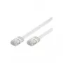 Wentronic Goobay cable de red plano CAT 5e, U/UTP, blanco, 2 m - mezcla de cobre CCA (93359)