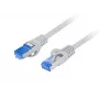 Cable de red LANBERG Cat6a S/FTP PCF6A-10CC-0100-S, 1 m, RJ-45, gris, LSZH, 500 MHz