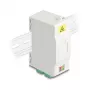 Delock 88098 Caja de conexión de fibra óptica para carril DIN con soporte de empalmes, 4x LC Duplex